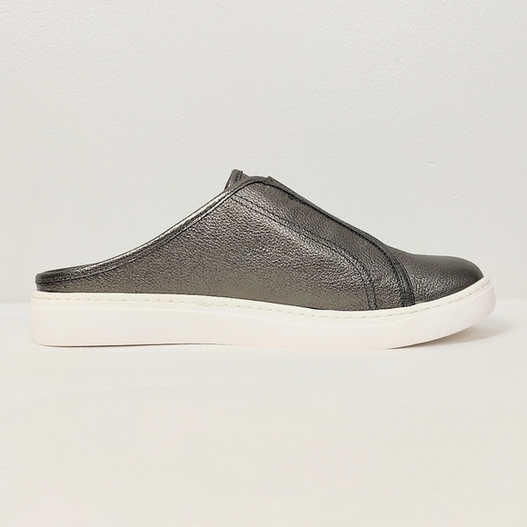 Comfortiva Women's 9.5 Tolah Mules Metallic Steel Sandals Gray Slip-on Shoes - Picture 2 of 7